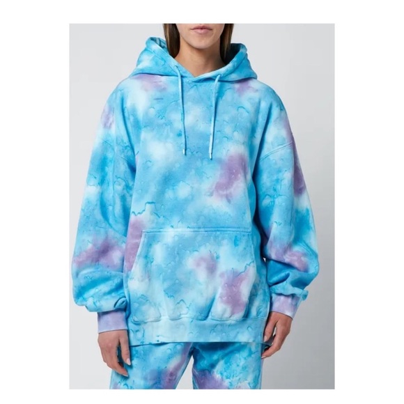 New! La DETRESSE Blueberry Mystic Tie Dye Hoodie & Pants Lounge Suit - Picture 3 of 11